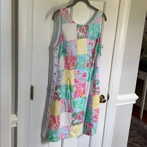 Lilly Pulitzer Delia Dress Multi State Patch